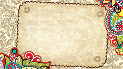 Retro pattern border 04 - vector material