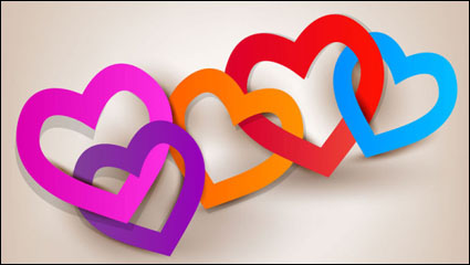 Valentine tag elements 01 - vector material