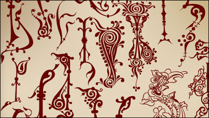 European pattern border 02 - vector material