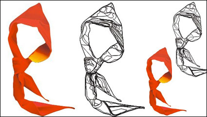 Young Pioneers logo - a red scarf Vector material