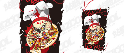 Pisa skull vector material