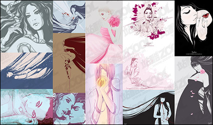 foreign women vector