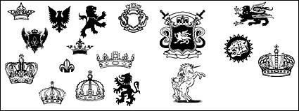 Royal design elements vector