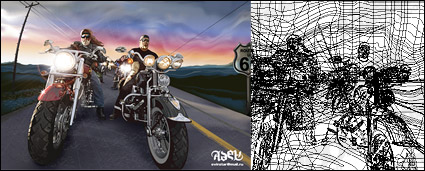 ai realistic rendering of Harley owners vector material