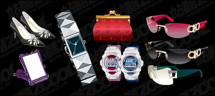 Women living material goods Vector