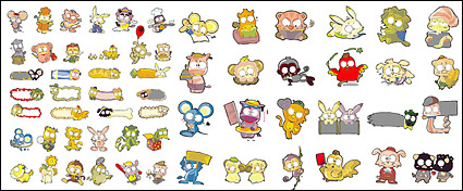 Vector material lovely Year