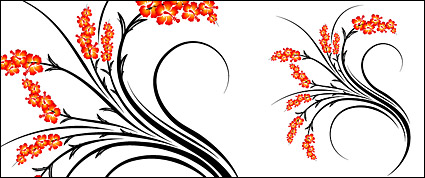 Fashion Flower vector material