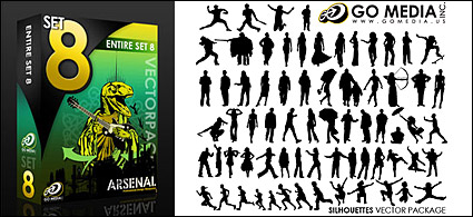 Go Media produced vector material (set8) - various characters in Pictures